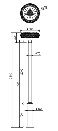 dimension of led landscape lamp post for garden path light dimension of led landscape lamp post for garden path light